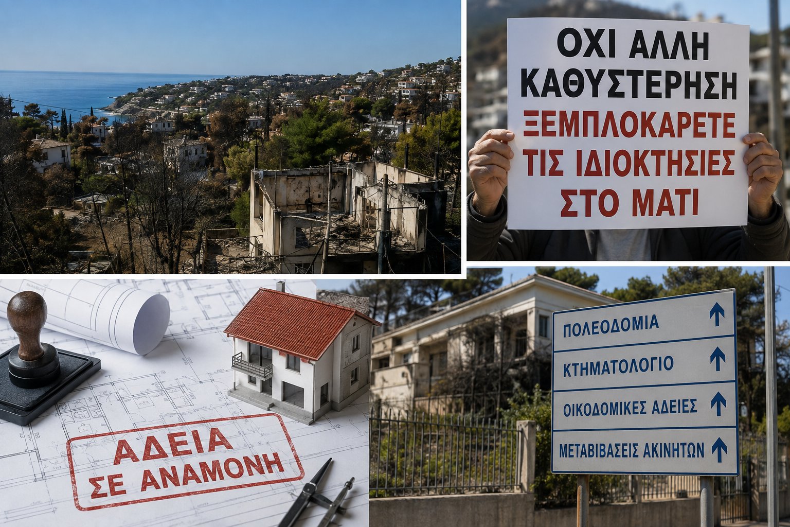 Μάτι σε πολεοδομική ομηρία: Οι περιουσίες πάγωσαν – Οι κάτοικοι οργανώνονται
